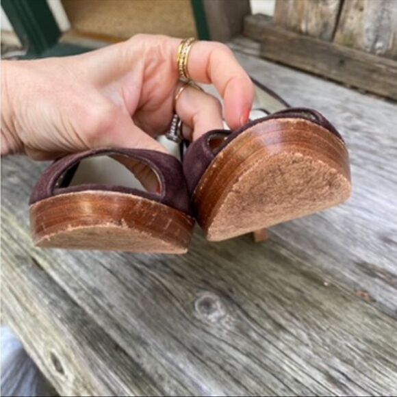 Steven by Steve Madden brown suede leather Lalo pump size 7 - Picture 4 of 7